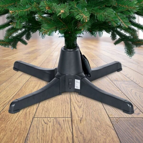 Fraser Hill Farm Green Plastic 360 Degree Rotating Artificial Christmas Tree Stands, for Trees up to 7.5' Tall and up to 26" in Diameter