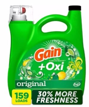 Gain + Oxi Liquid Laundry Detergent, Original, 159 Loads, 170 fl. oz.