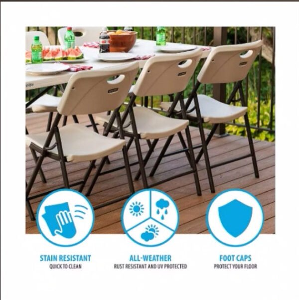 Lifetime Folding Chair - Almond