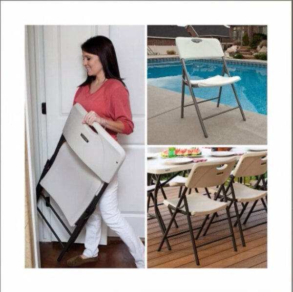 Lifetime Folding Chair - Almond