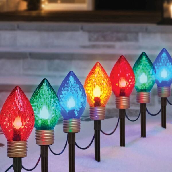 Member's Mark 12ct Jumbo Pathway LED Lights, 16.5' Lighted Length