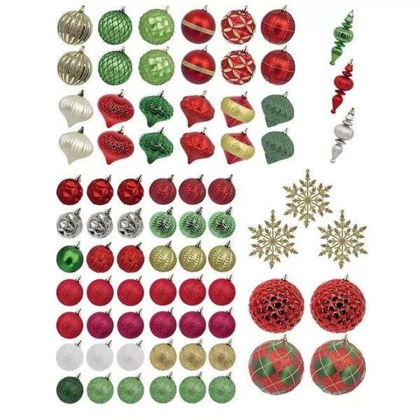 Member's Mark Shatterproof Ornament Collection, 76 pcs.