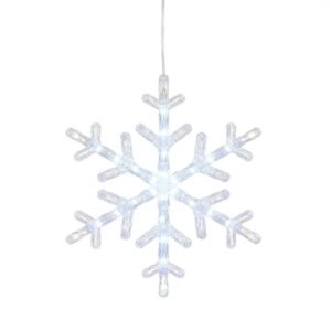 Member's Mark 10ct LED Snowflake Lights, 18' Lighted Length