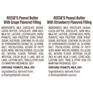Reese's PB&J Assorted Flavored Snack Size Peanut Butter Cups Candy Bag, 39 oz.