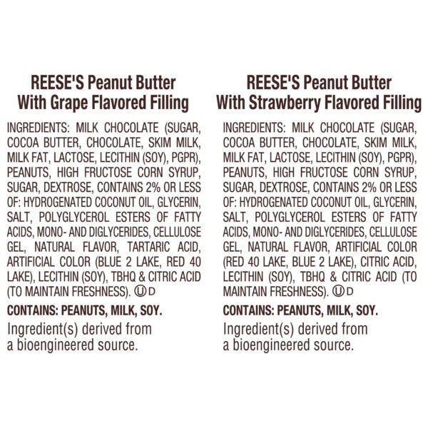 Reese's PB&J Assorted Flavored Snack Size Peanut Butter Cups Candy Bag, 39 oz.