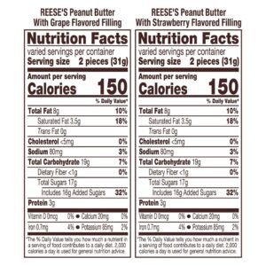 Reese's PB&J Assorted Flavored Snack Size Peanut Butter Cups Candy Bag, 39 oz.