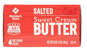 Member's Mark Salted Sweet Cream Butter (1 lb. Elgin-Style Solids, 4 ct.)