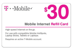T-Mobile Prepaid Mobile Internet Email Delivery Phone Card, $30