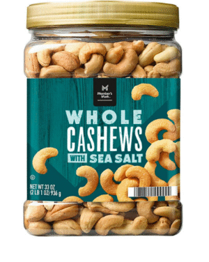 Member's Mark Roasted Whole Cashews with Sea Salt 33 oz.