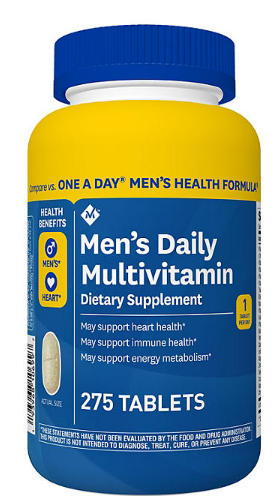 Member's Mark Men's Daily Multivitamin Tablets, 275 ct.