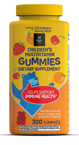Member's Mark Children's Multivitamin Gummies, Assorted Fruit Flavors, 300 ct.