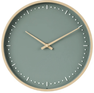 Better Homes & Garden 11.5" Round Indoor Green Analog Wall Clock