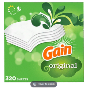 Gain Original Scent Dryer Sheets, 2 pk./160 ct.