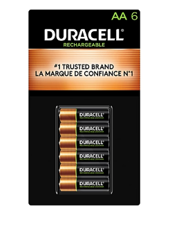 Duracell Rechargeable AA Pre-Charged Batteries, 6 ct.