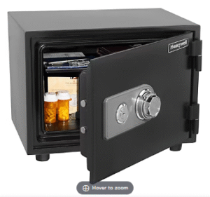 Honeywell 0.58-Cu.-Ft.Water- and Fire-Resistant Safe with Spy-Proof Combination Dial