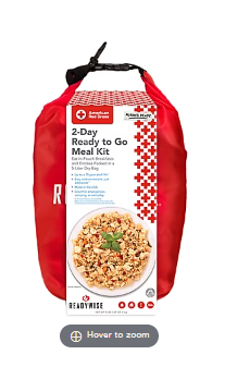 ReadyWise American Red Cross 2 Day Ready to Go Meal Kit