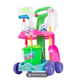 Toy Time Toy Cleaning Supply Cart