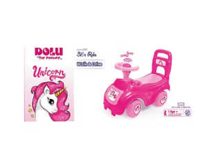 Dolu Toys Pink Unicorn Sit and Ride