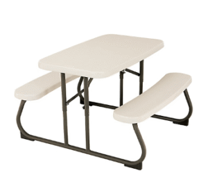 Lifetime Childrens Picnic Table - Almond/Glacier Blue