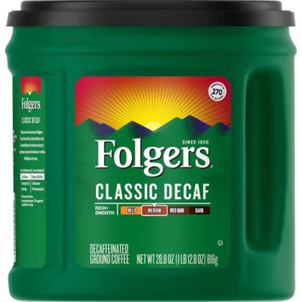 Folgers Decaffeinated Classic Roast Coffee (28.8 Oz.)