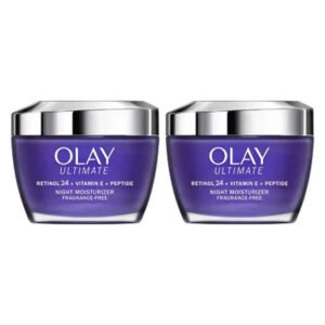 Olay Ultimate Retinol 24 + Vitamin E + Peptide Night Moisturizer (1.7 Oz., 2 Pk.) - Brands For Less USA