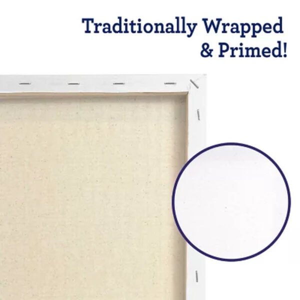 Artskills 12" X 16" Stretched Canvas for Arts and Crafts, 6 Pack