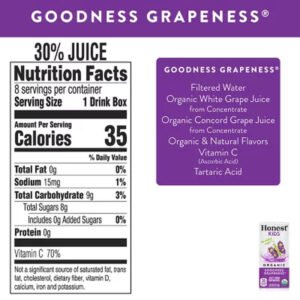 Honest Kids Organic Fruit Juice Drink Boxes Variety Pack (6 Oz., 40 Pk.)
