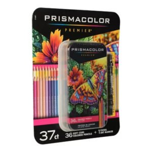 Prismacolor Premier Soft Core Colored Pencils, Assorted Colors, 37 Count