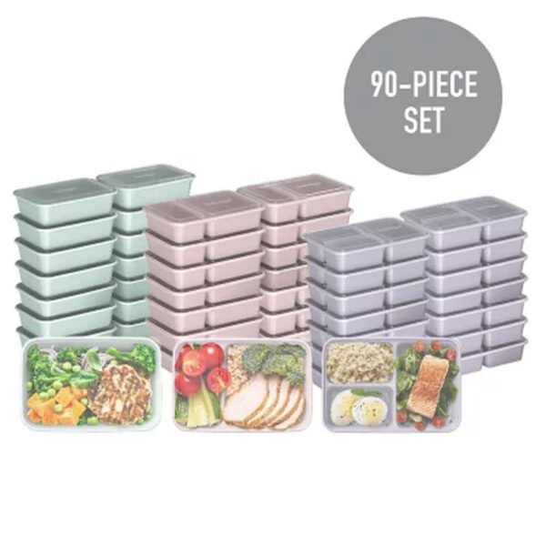 Bentgo 90 Piece Meal Prep Set (Assorted Colors)