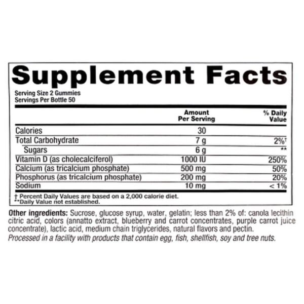Vitafusion Calcium + D3 Vitamin Gummies (200 Ct.) - Brands For Less USA