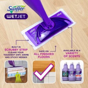 Swiffer Wetjet Refill Pack, Lavender (32 Pads + 2 Bottles) - Brands For Less USA