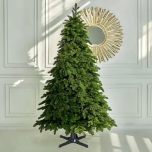 Fraser Hill Farm Green Plastic 360 Degree Rotating Artificial Christmas Tree Stands, for Trees up to 7.5' Tall and up to 26" in Diameter