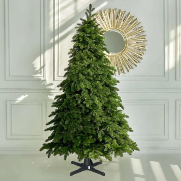 Fraser Hill Farm Green Plastic 360 Degree Rotating Artificial Christmas Tree Stands, for Trees up to 7.5' Tall and up to 26" in Diameter